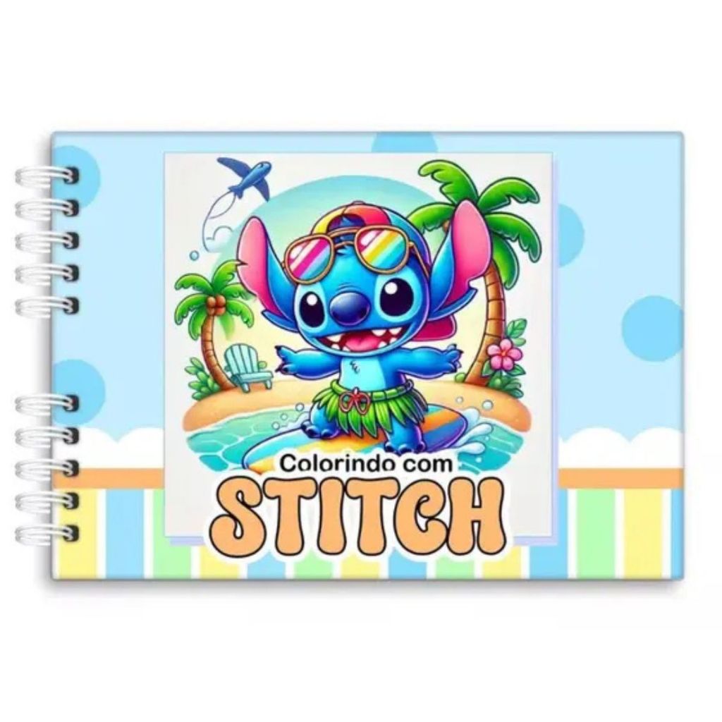 Livro de Colorir Bobbie Goods e Stitch Caderno de Desenho Pintura - OHF HOME