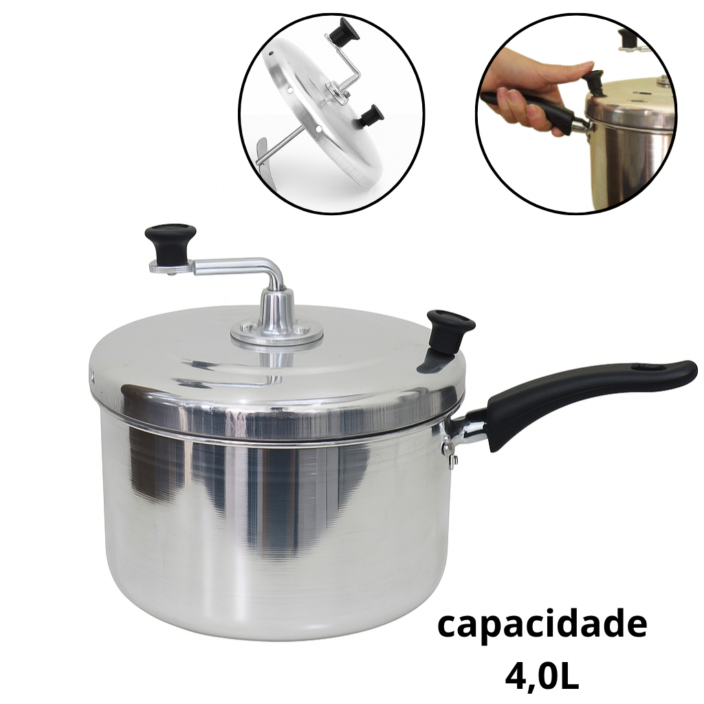 pipoqueira aluminio panela de pipoca n 20