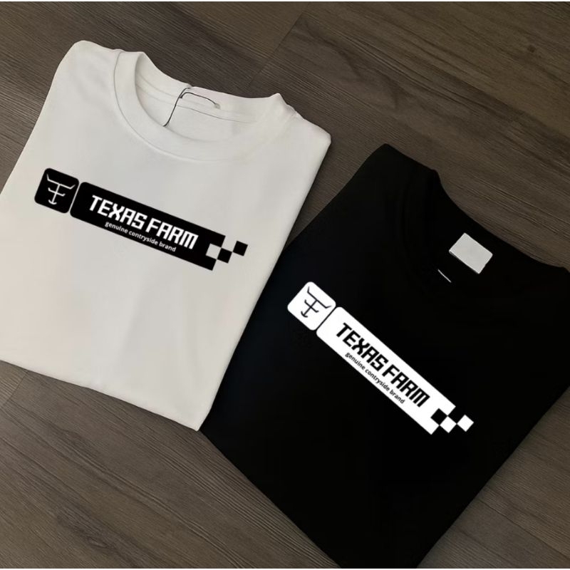 kit 2 Camisetas Masculina Texas Farm Lançamento 100% Algodao Camisa T-shirt (chifre+Texas)