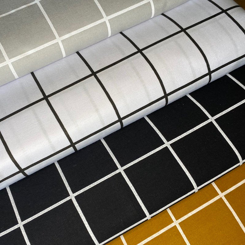 Tecido Tricoline Grid Várias Cores 100% Algodão 1,50 de largura