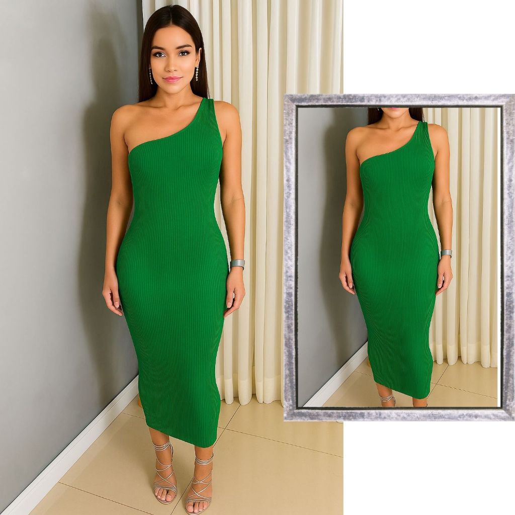 Vestido Feminino Midi Mula Manca Conforto e Estilo