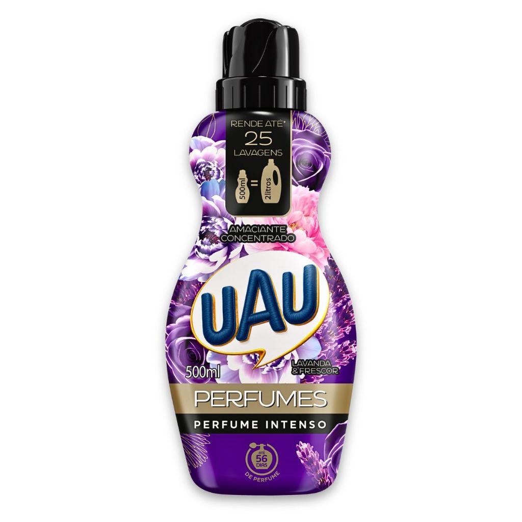 Amaciante Concentrado Uau Perfumes Lavanda E Frescor 500ml