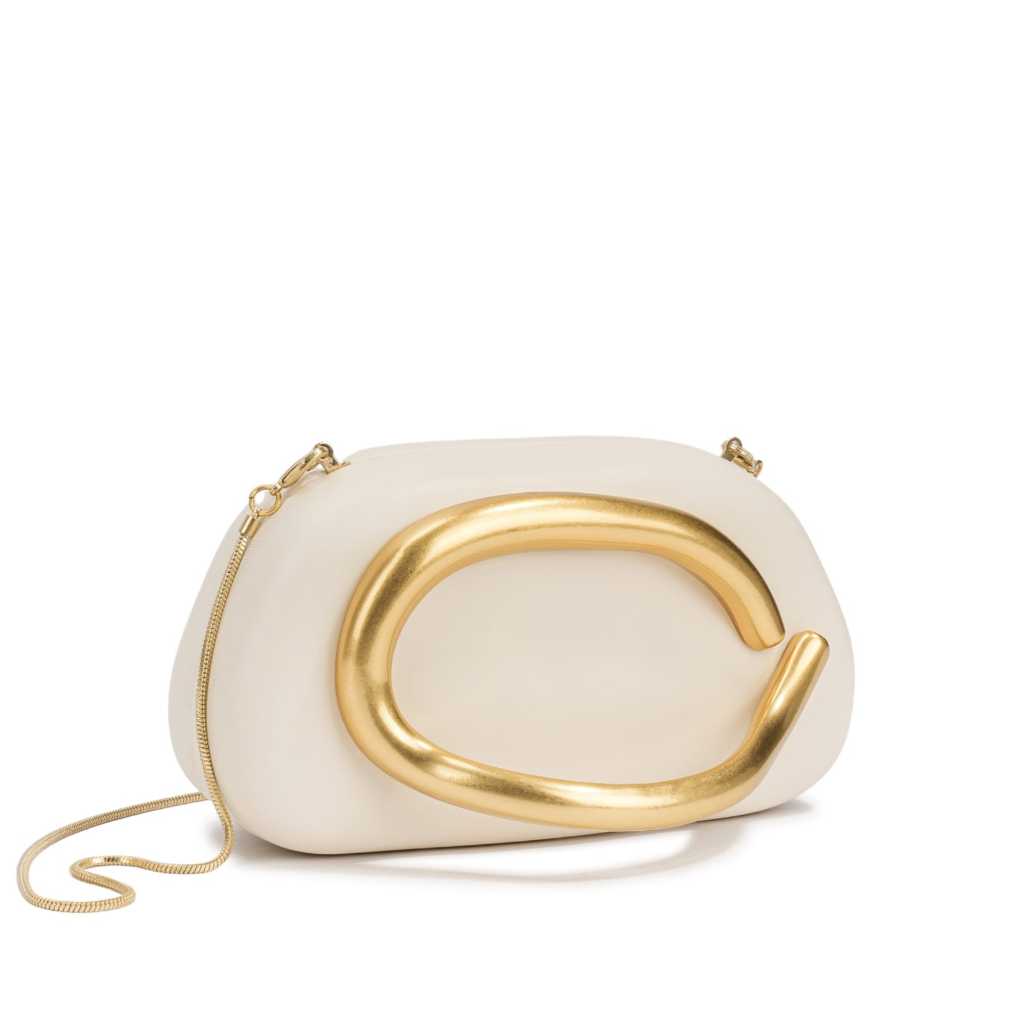Bolsa Feminina Clutch De Festa Casamento Madrinha Alça Corrente Dourada Moderna Pequena Elegante