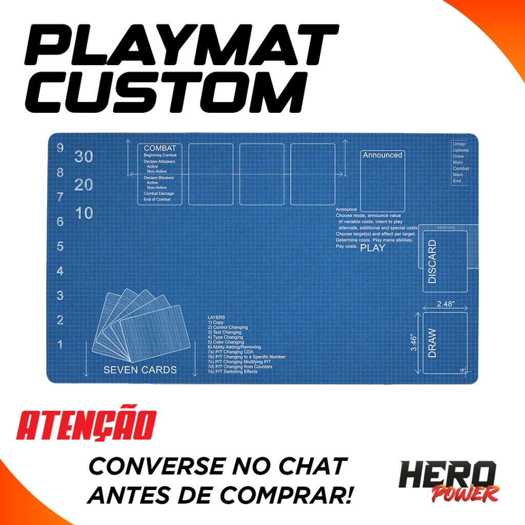Playmat Custom | Impressão em Lona Vinil 440gr | Sob Medida