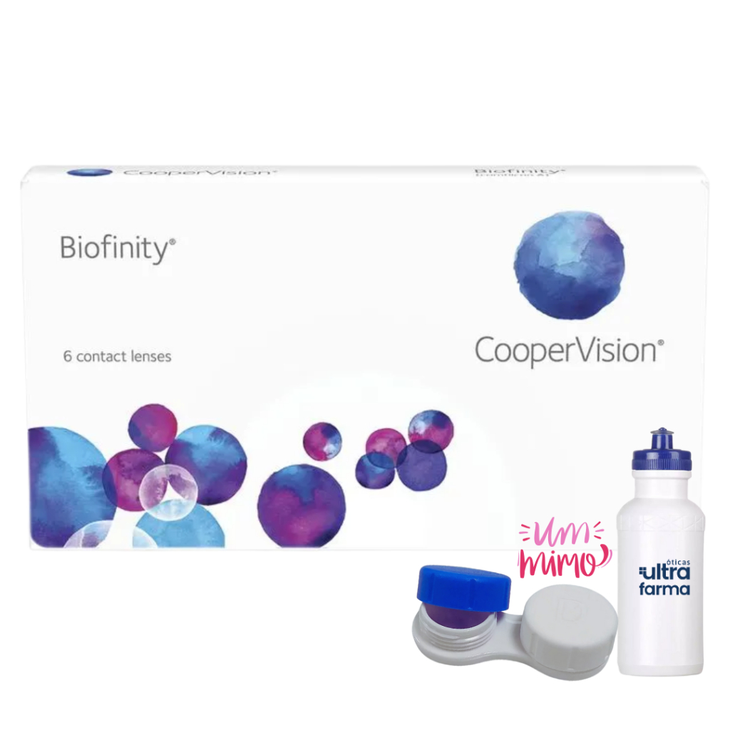 Lente de Contato Biofinity Coopervision Mensal 06 unidades