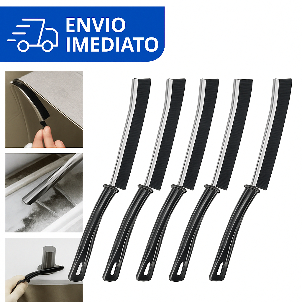 Escova de Limpeza Escovinha Limpa Canto Universal para Banheiro e Janelas Multifuncional