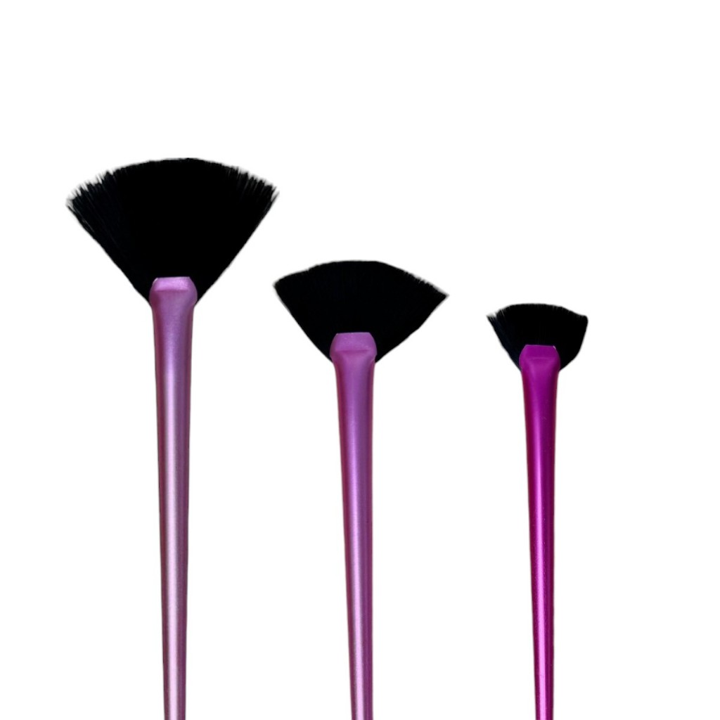 Kit Conjunto de Pinceis Pink Autoclavavel Estética Profissional Ácidos Cremes N2, 4 e 6 Estek