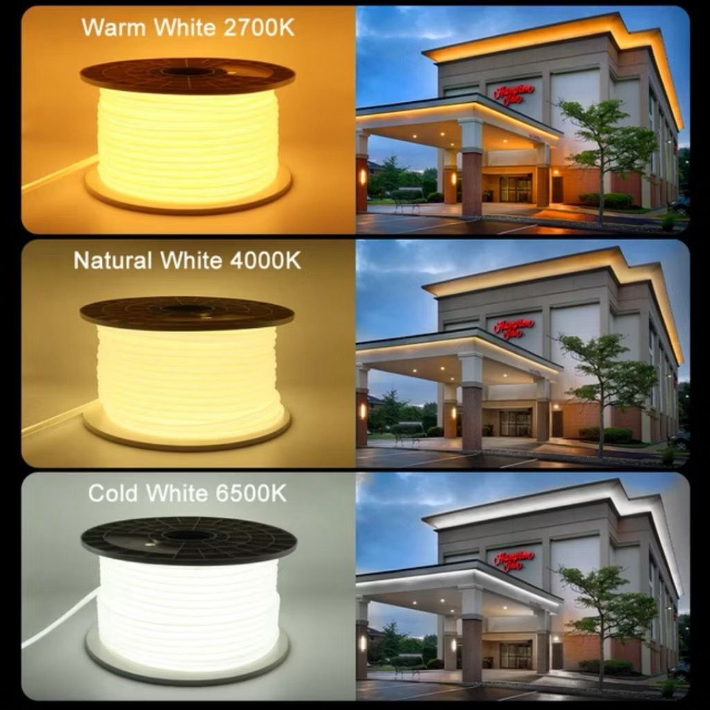 Mangueira Led Neon Cob 3528 1 a 10 metros 288Leds/m Alta Densidade Flexível Branco Quente, Neutro, Frio