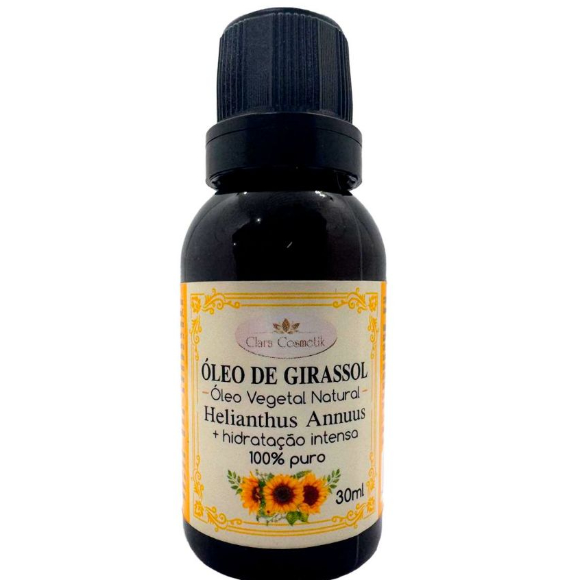Óleo de Girassol 100% Puro 30ml Clara Cosmetik