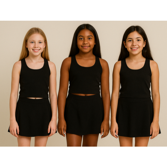Kit C/ 3 Shorts Saia Tendência Escolar Infantil Juvenil Dia a Dia Maravilhoso