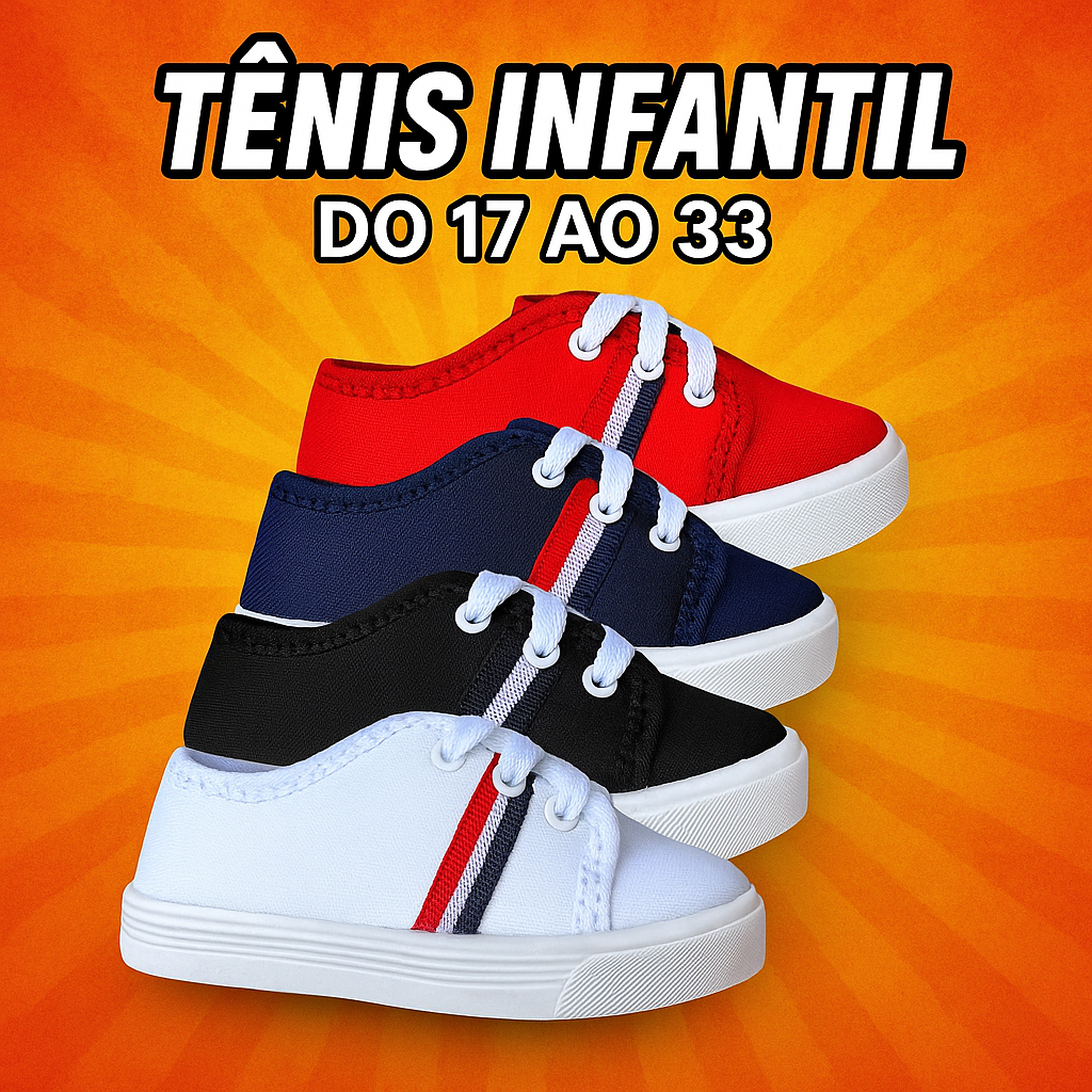 Tênis Infantil Star Casual Menina Menino Escolar barato