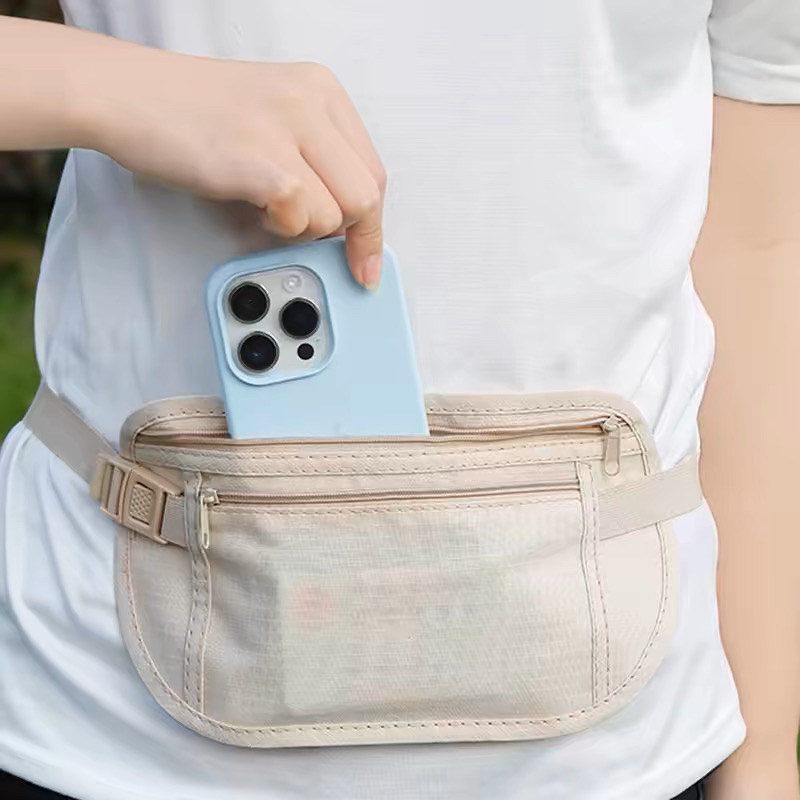 KIT 2 Pochete Doleira Slim Porta Dolar Celular Corrida Viagem