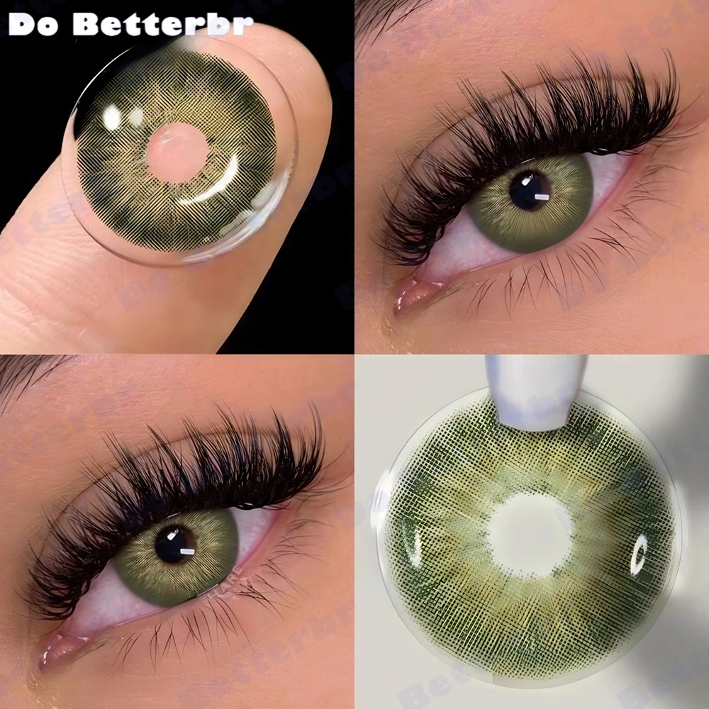 Lentes De Contato Coloridas Contatos Coloridos Para Maquiagem De Cosméticos Brown Eyes +Pinças Para Lentes De Contato