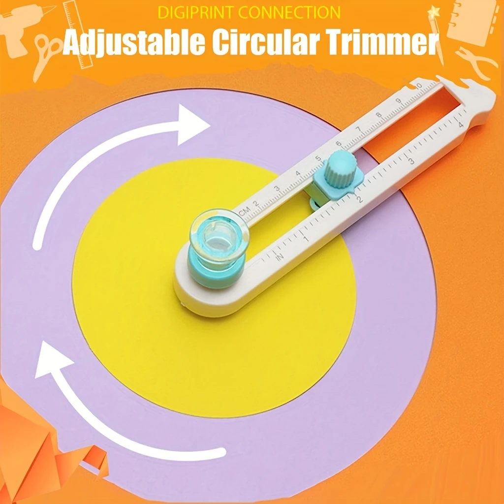 2-20cm Cortador Circular De Papel De Com Balança Ajustável Portátil Para Composto