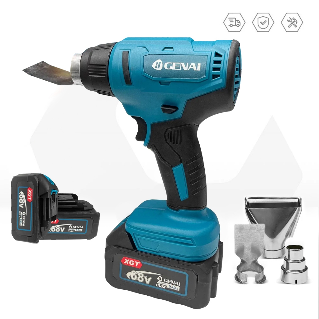 Soprador Térmico Profissional 68v Sem Fio Brushless 110v/220v temperatura até 550 °C-EMLL