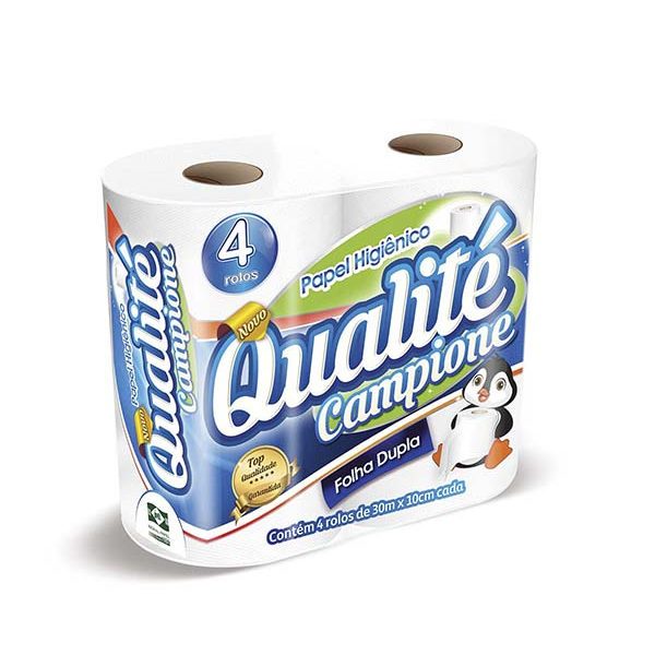 Papel Higiênico Folha Dupla 4x30m Qualité