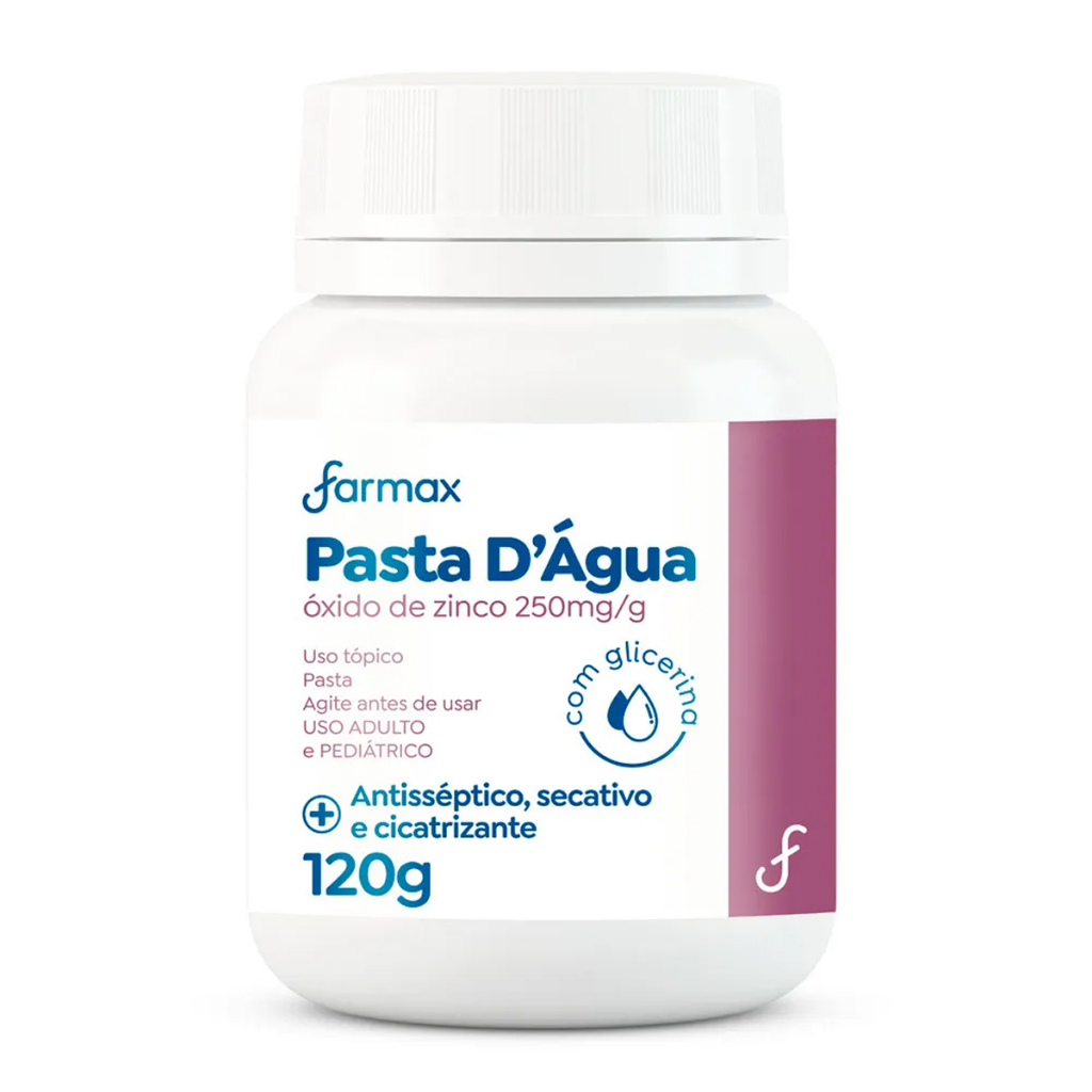 Pasta D'Água Com Glicerina Pote Farmax 120g