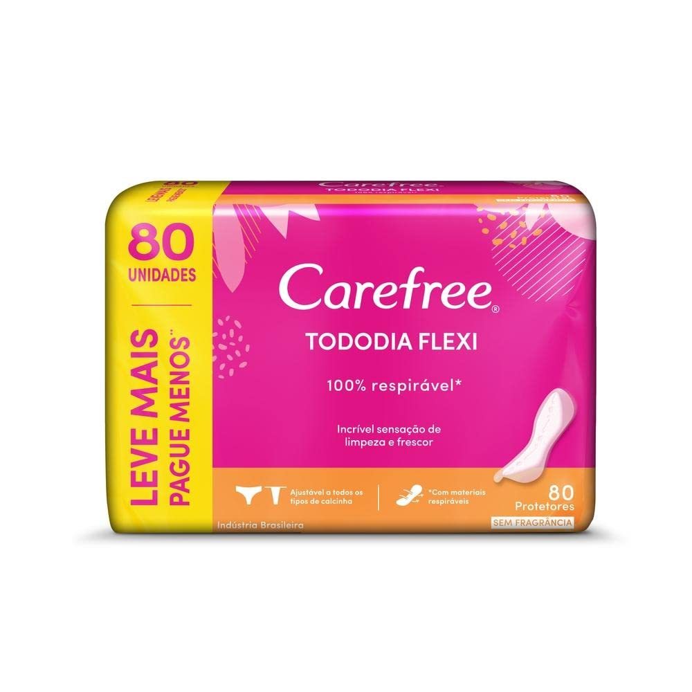 Absorvente Carefree Flex S Perf L80 P60
