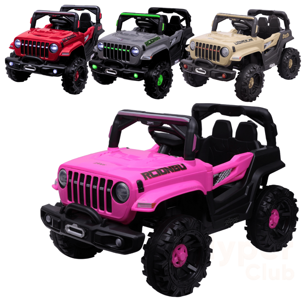 Jeep Elétrico 4x2 Brinquedo  Para Criança 12v 2 Lugares com Música e Controle Remoto