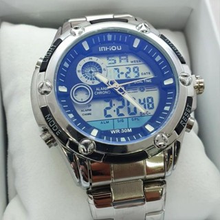 Relógio Prova d'água Masculino Ana-digi Marca Inhou 1313 46mm