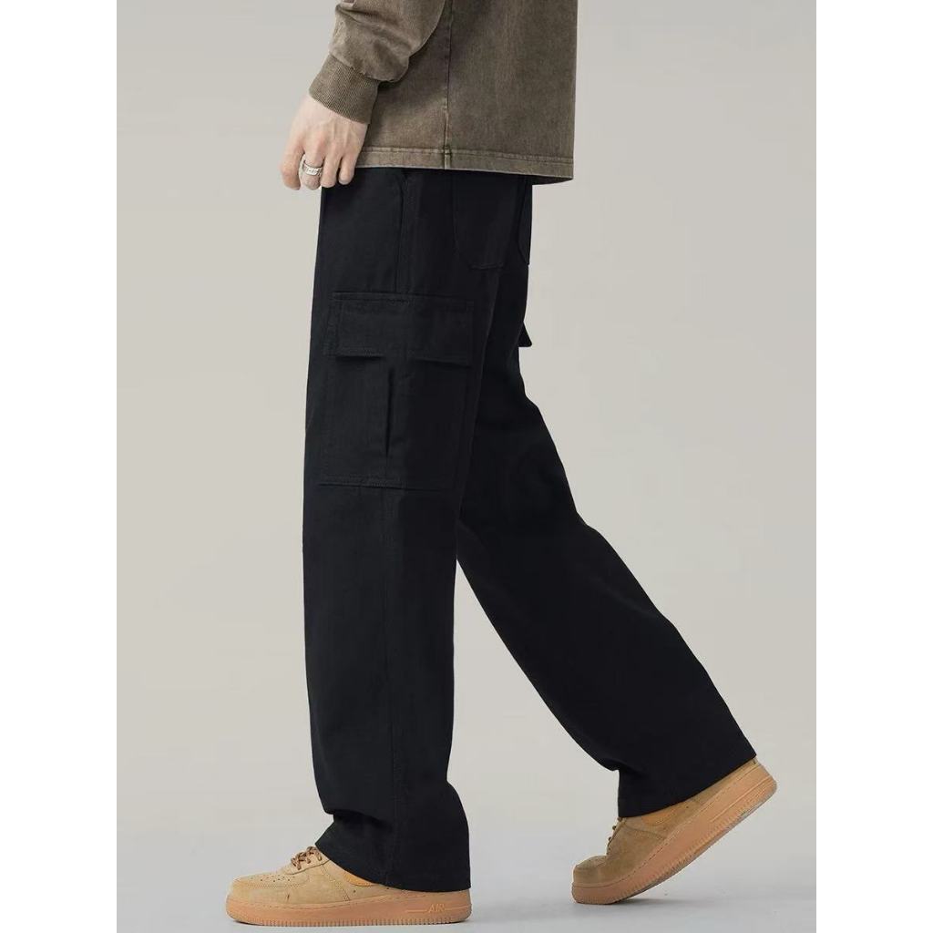 Calça Cargo  Masculino Skatista Preta Cinza e Bege Cintura Elastico