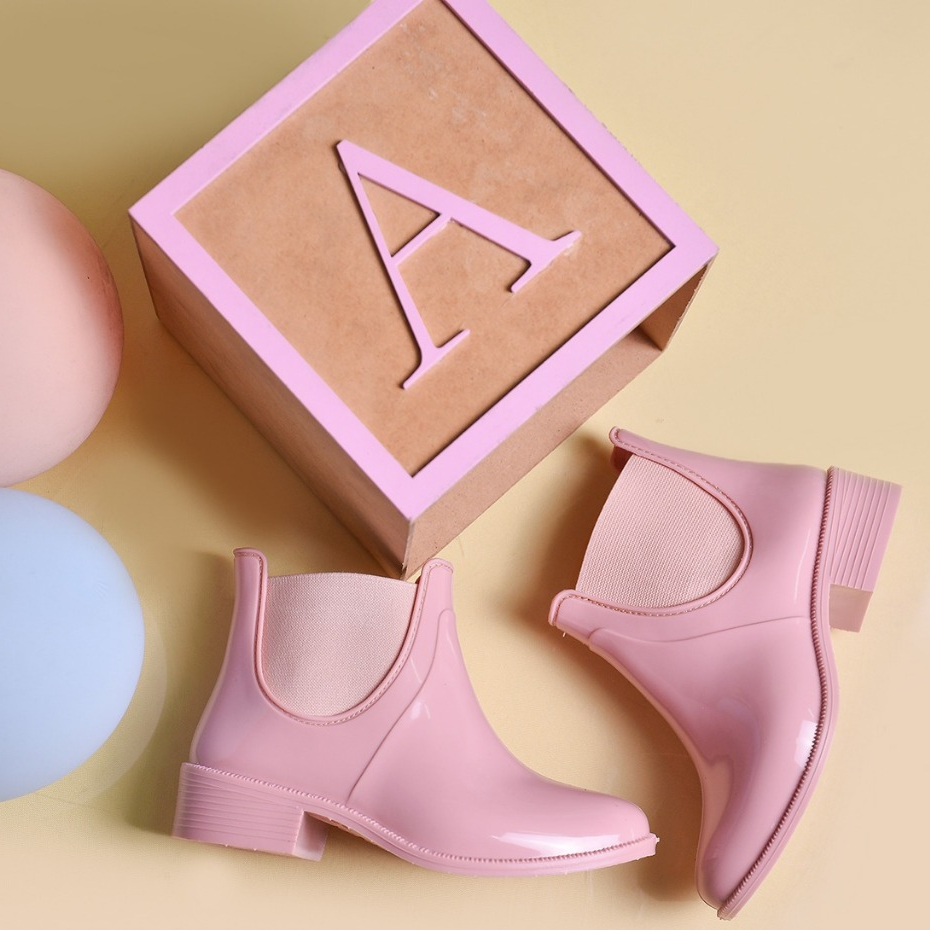 Bota Infantil de Menina Galocha Impermeável