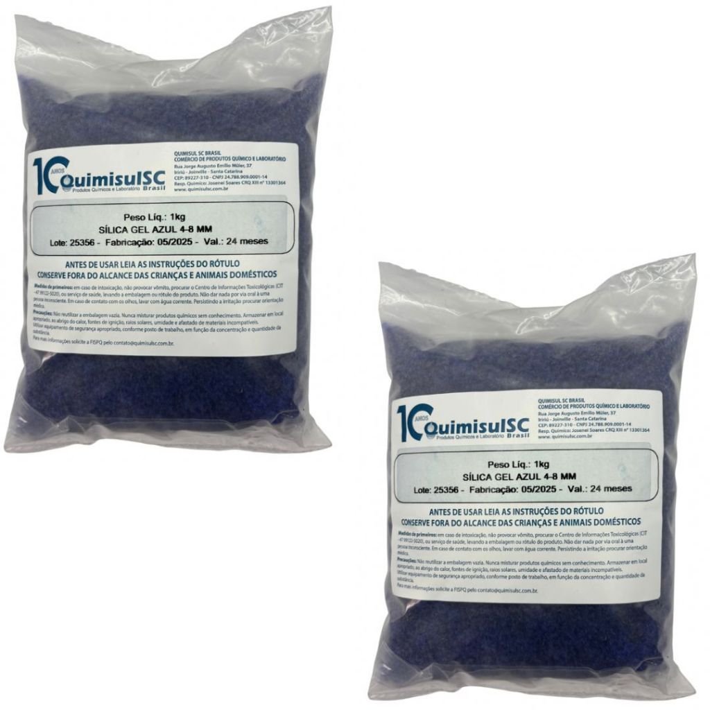 SÍLICA GEL AZUL 4-8MM - 2 KG