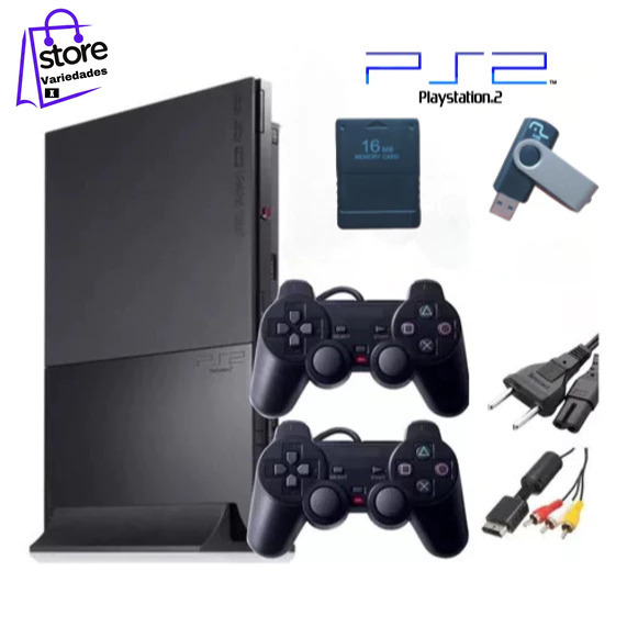 PS2/PLAY 2 C/2 Controles E + De 1.000 Jogos LEIA ANÚNCIO