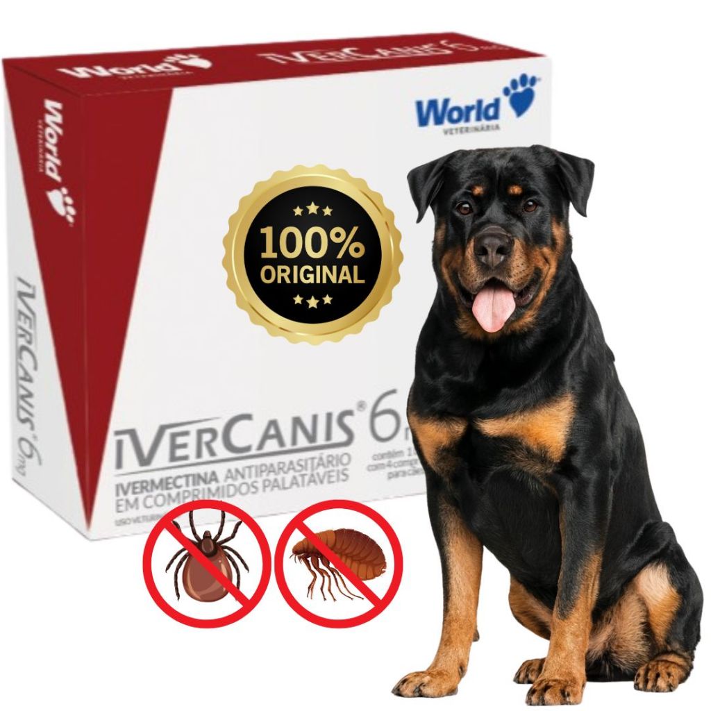Remedio Carrapatos Pulgas Para Cachorro Que Dura 6 meses 4 comprimidos - Envio imediato