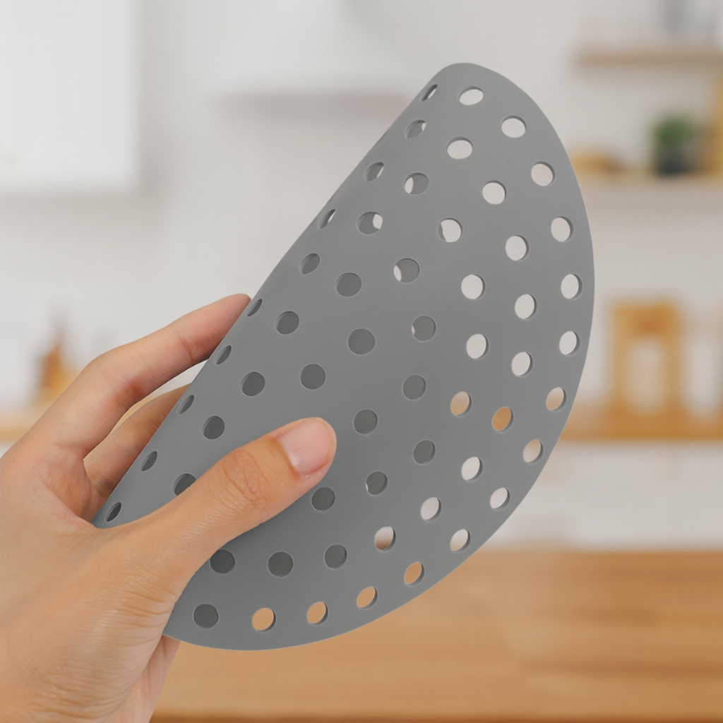 Forro Tapete em Silicone Para Air Fryer 24cm Fritadeira Elétrica Redondo Multiuso