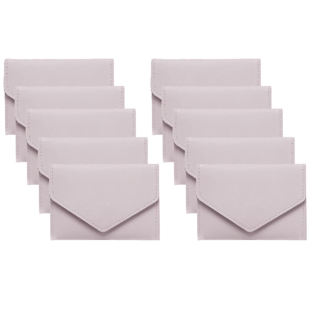 Kit 10 Carteiras Femininas Porta Cartão Porta Documentos Couro Ecológico e Acabamento Premium