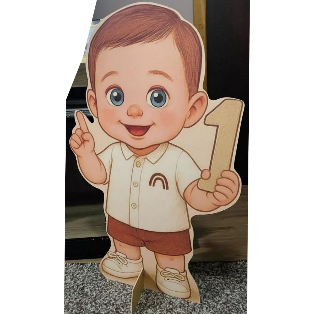 1 DISPLAY CHÃO MDF FOTO CRIANÇA PARA FESTA PERSONALIZADO CARICATURA DESENHO *** NÃO FAZEMOS ARTE***