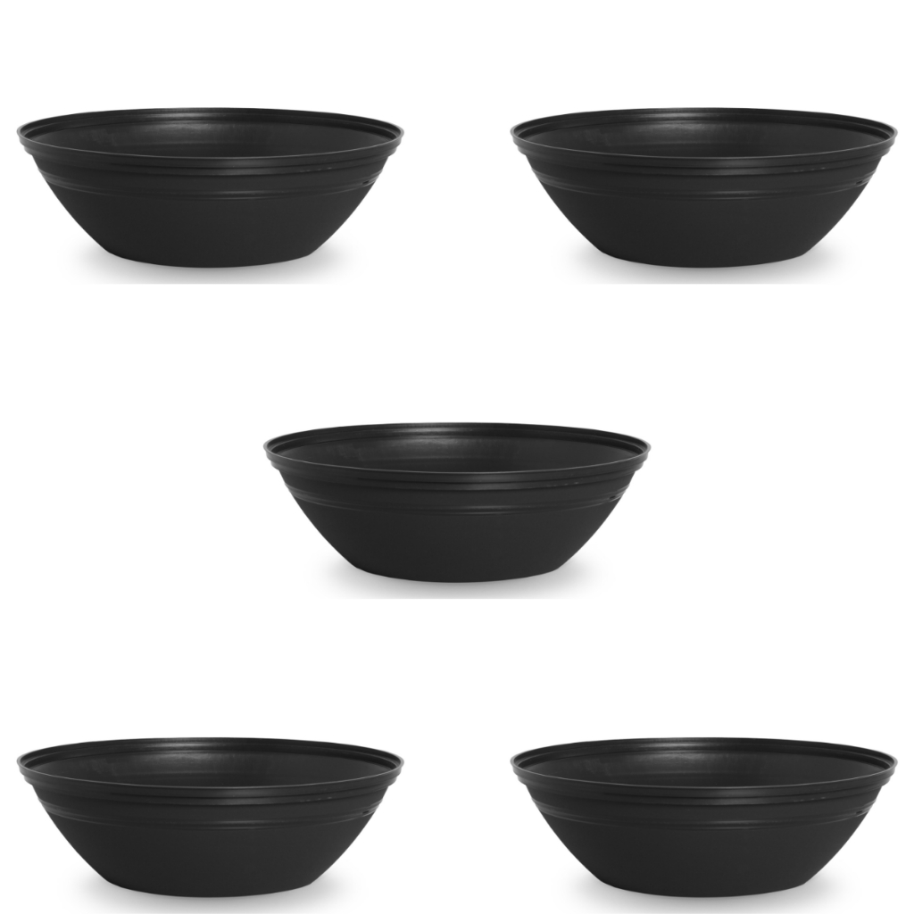 Kit 5 Vasos De Flor 12,5 Litros De Luxo Vaso De Plástico Reforçado Para Flores Plantas Hortaliças Jardim