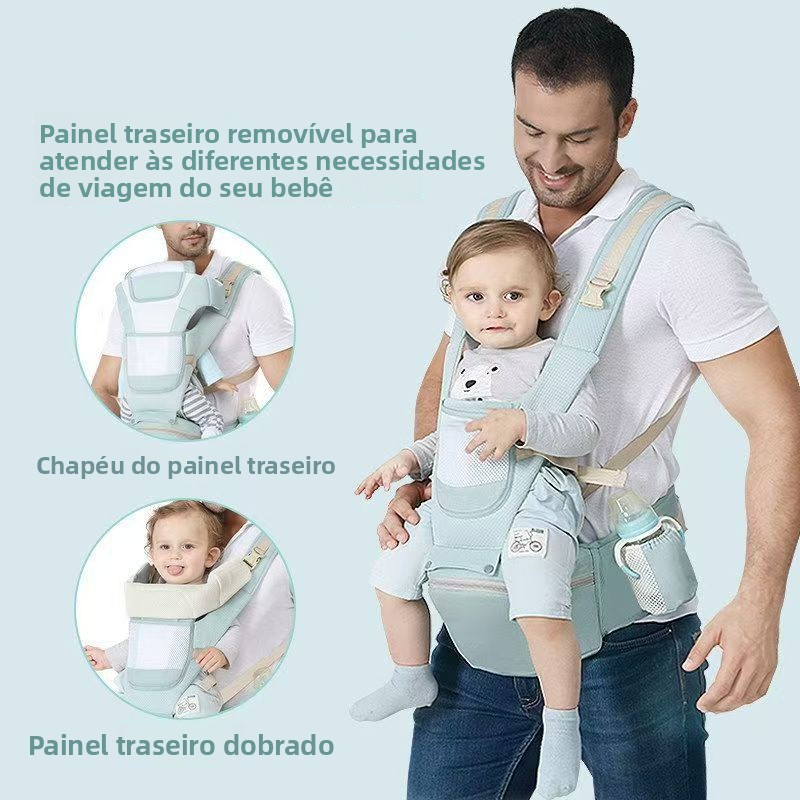 Canguru Banco De Cintura Para Bebê Pode Acomodar Banquinho Abraço Dianteiro E Traseiro De Uso Duplo Segurar Artefato De