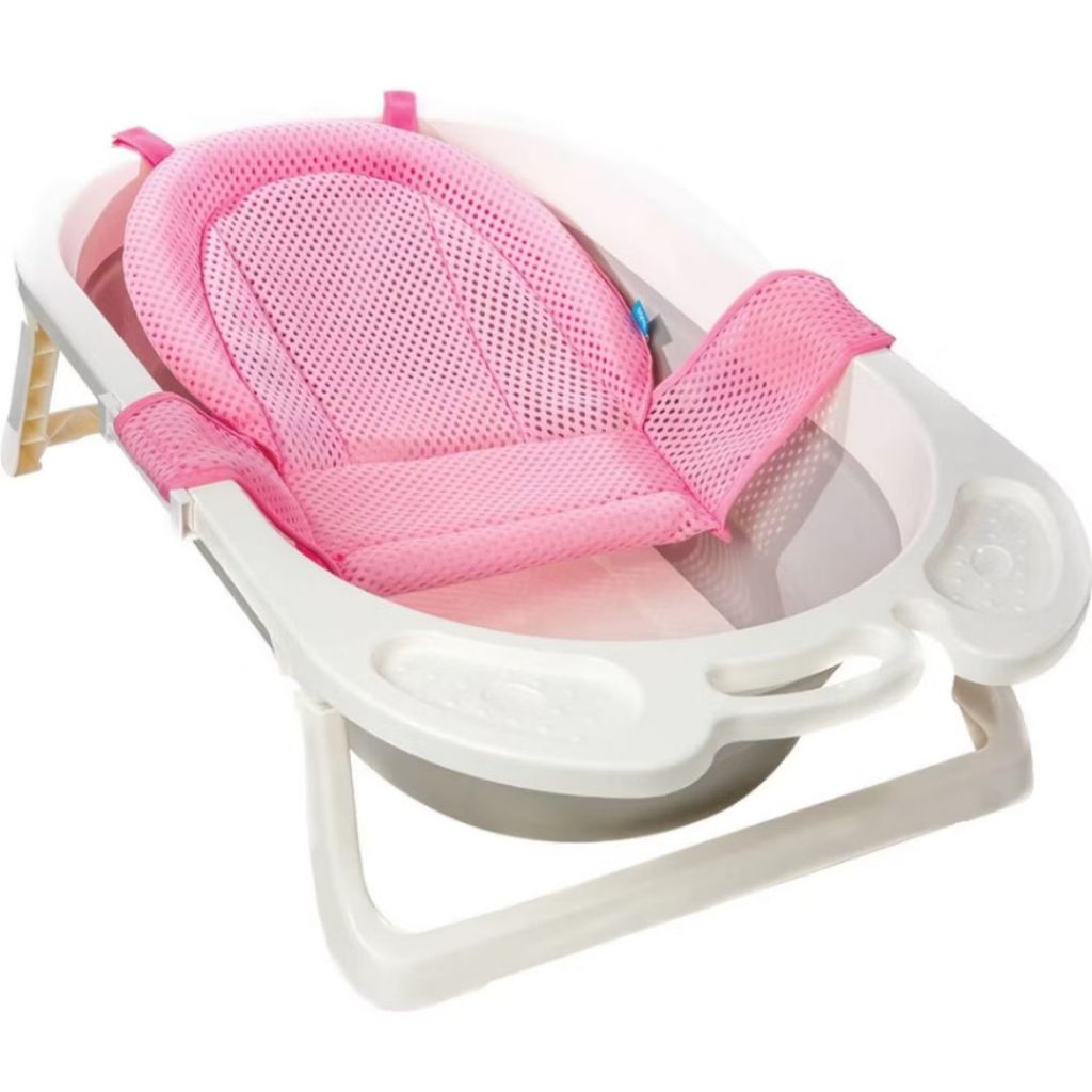 Rede de Banho Infantil Para Banheira Bebê Macia Ajustável Antiderrapante Premium Envio Imediato!