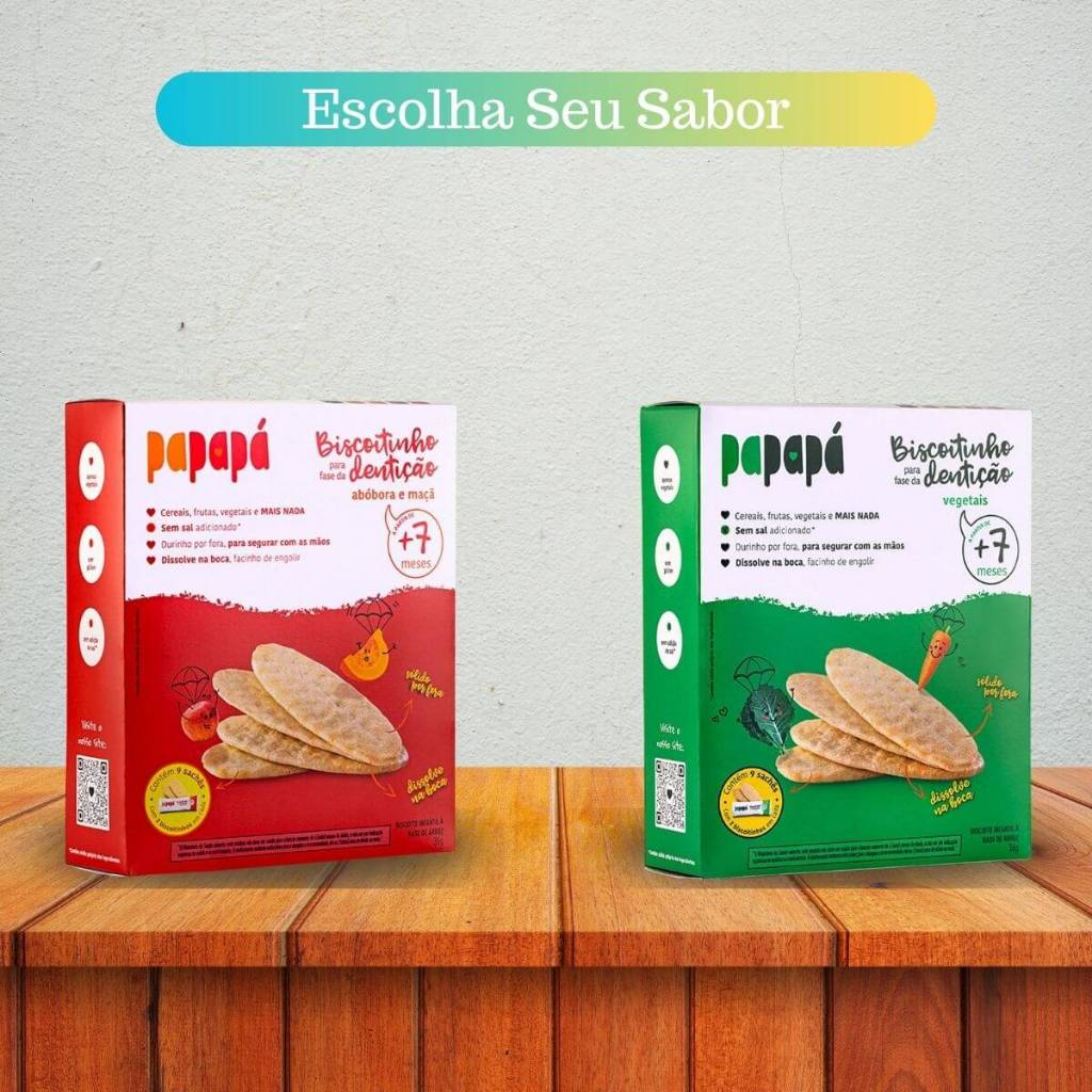 Biscoitinho Vegetal Infantil Para Dentição 36g - Papapá