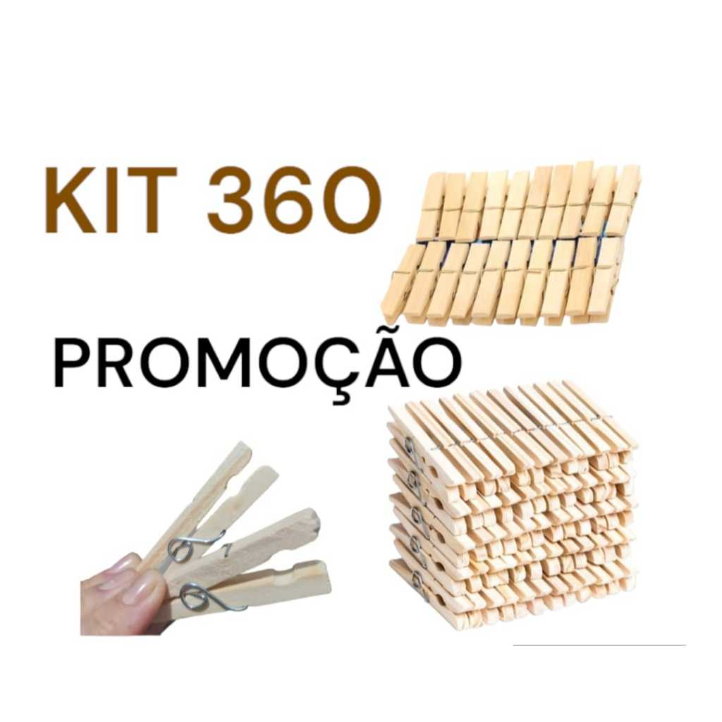 360 a 120 Unidades de Prendedor Madeira Prendedor de Roupa