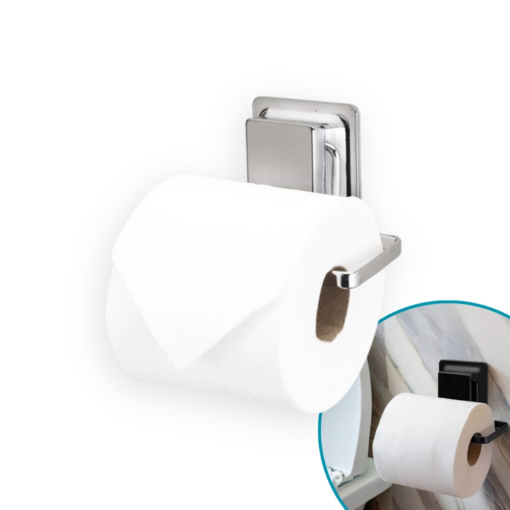 Suporte Porta Papel Higienico Papeleira com Ventosa Banheiro Arthi