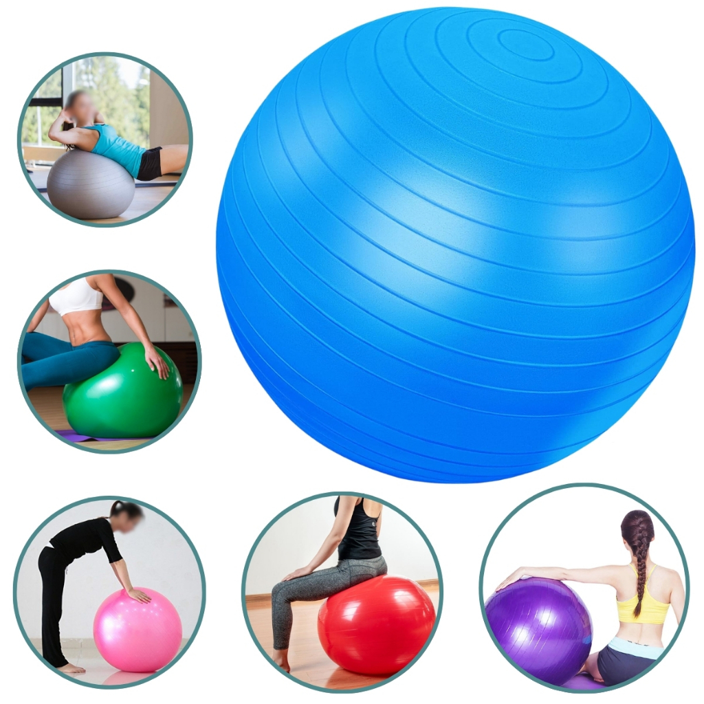 Bola Academia 85cm Abdominal Alongamento Boa Postura Yoga alívio de dores nas costas e reabilitação física corporal
