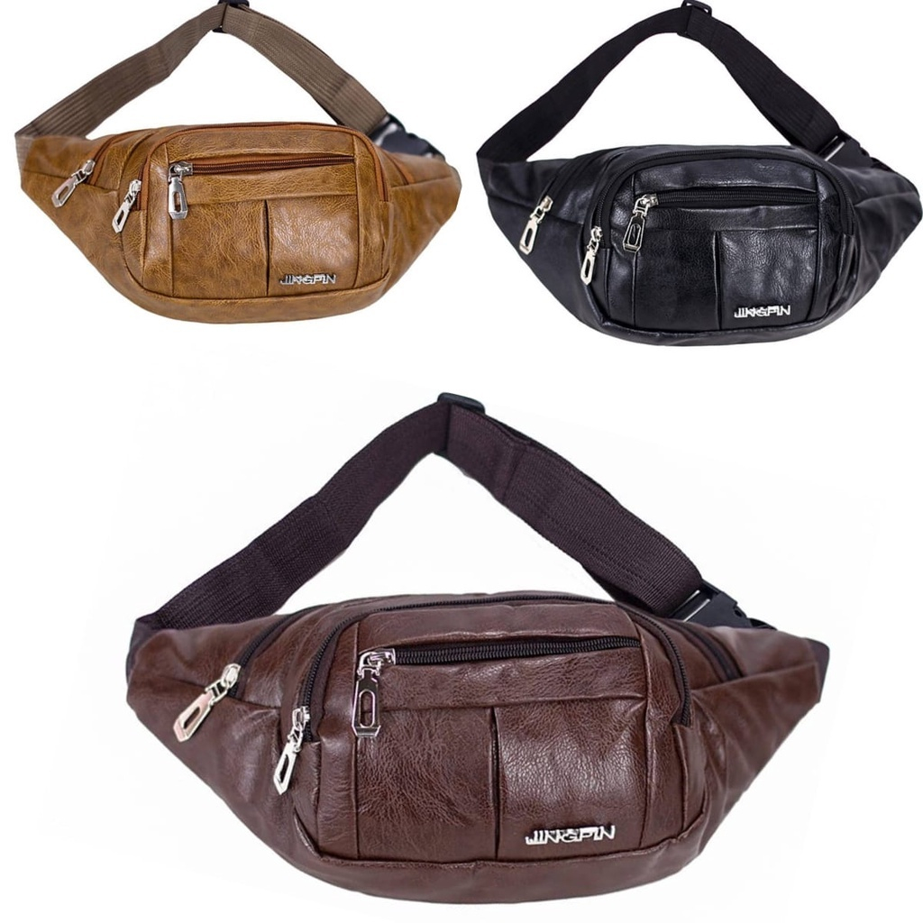 Bolsa de cintura elegante em couro sintético, ideal para ciclismo, atividades ao ar livre e exercícios físicos.52314