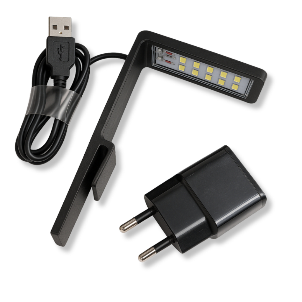 Luminária LED para Aquário 5w - Luz Branca - Ideal para Aquários de até 15 litros