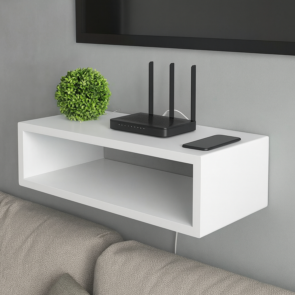 Suporte de Parede Para  Roteadores Conversores Porta Controle Tv