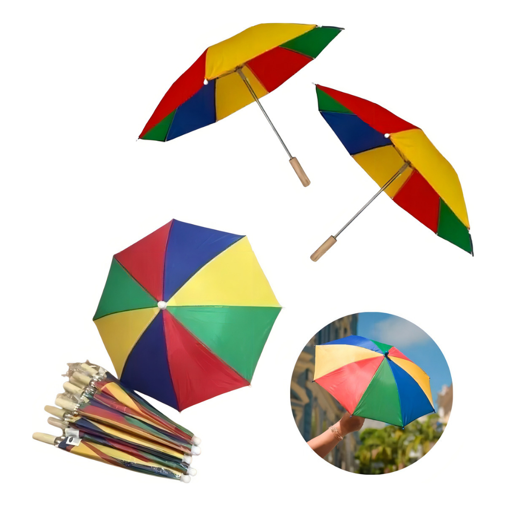 Kit C/ 20 Mini Guarda Chuva Frevo Sombrinha Carnaval Festa