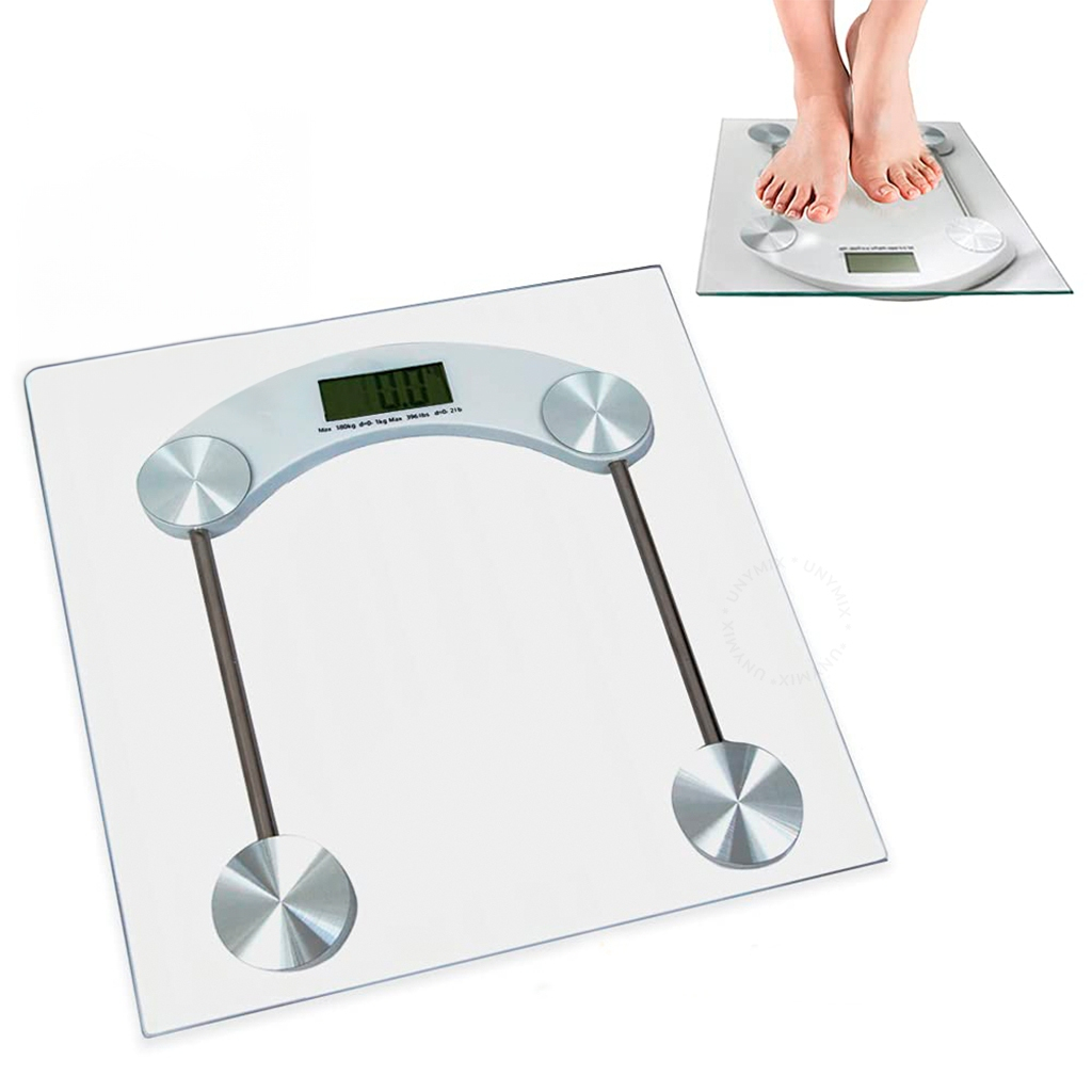Balança Digital Medidora Corporal Vidro Temperado Suporta Até 180kg