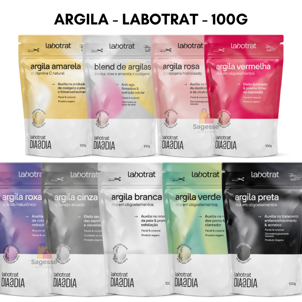 Argila em Pó - Labotrat - Dia a Dia - 100g