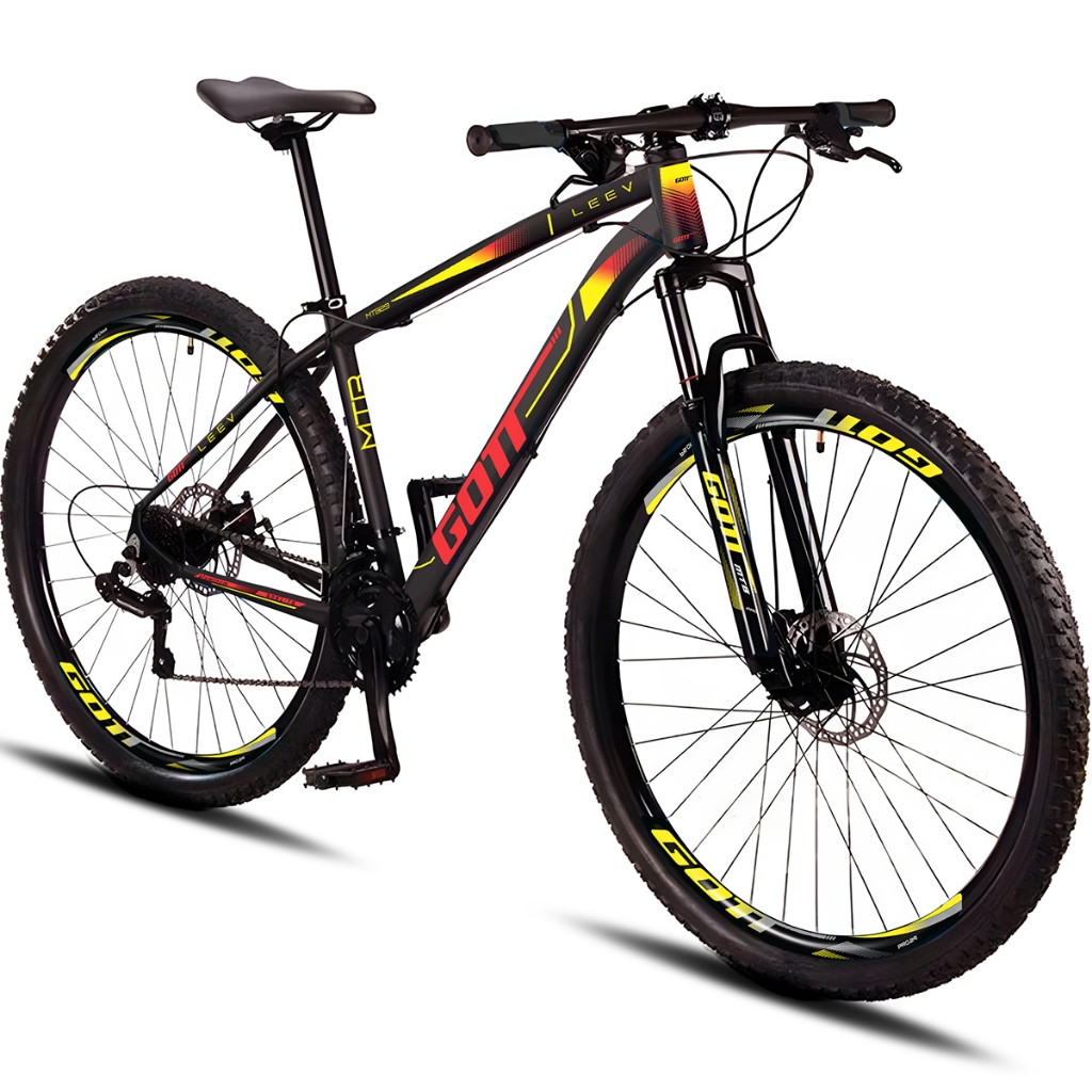 Bicicleta Aro 29 Alumínio Gott 24v Freio a Disco Leev