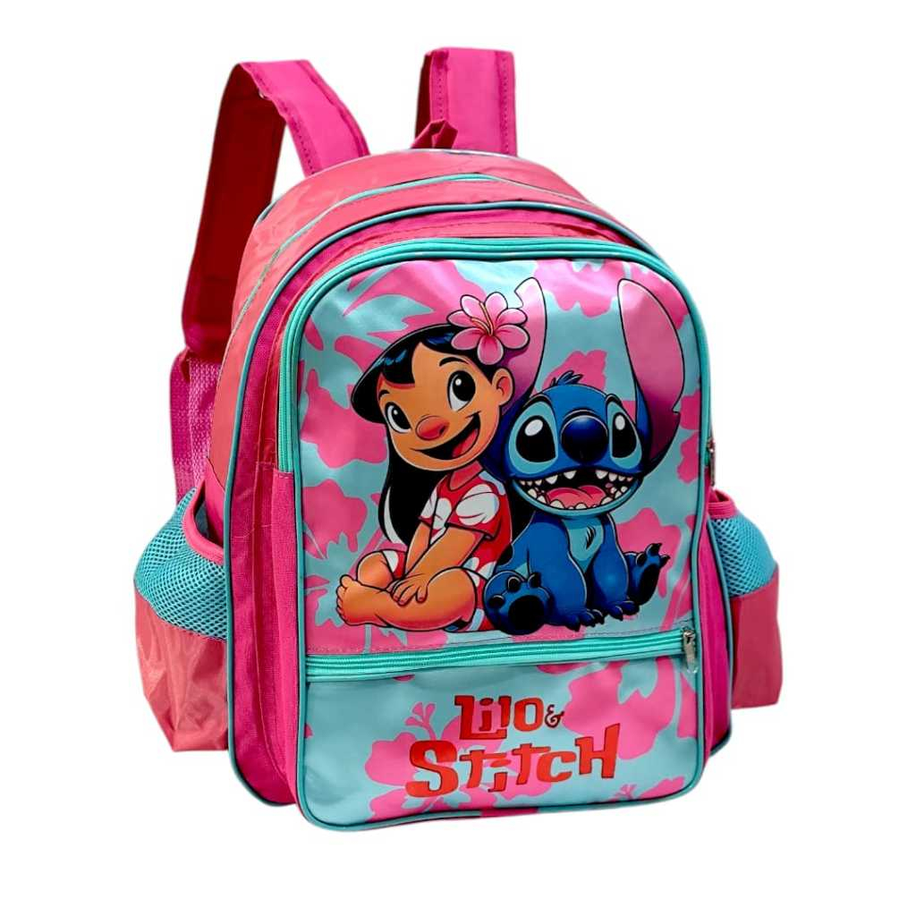 mochila escolar grande do Stitch