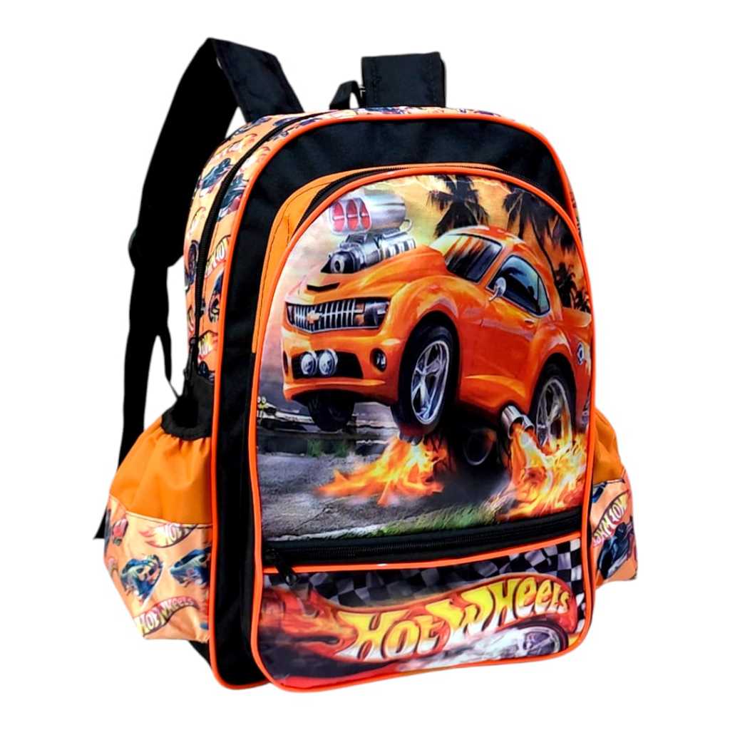 Mochila Escolar de Costas Hot Wheels