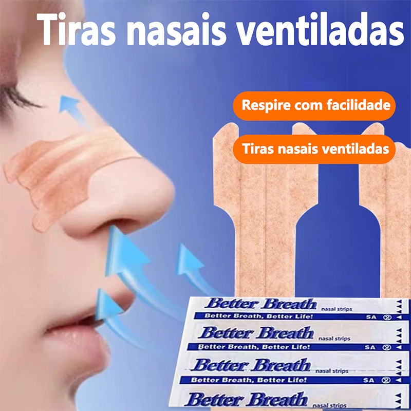 Tiras Nasais Ventiladas Para Adultos Crianças Estendidas Congestão Dilatador Nasal Anti Ronco