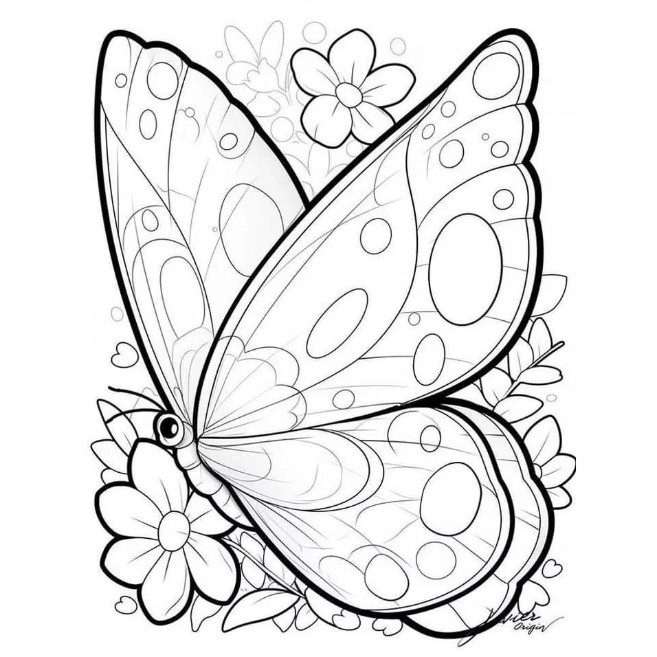 Desenhos para colorir Borboletas - 30 Folhas A4